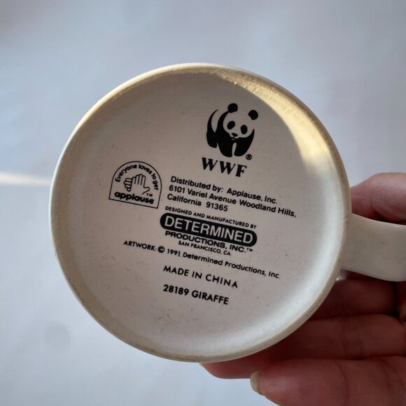 Vintage WWF Giraffe Mug #28189 1991 Collectible - Picture 5 of 7